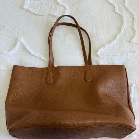 Tory Burch Tan Brown Leather Tote - Picture 3 of 12